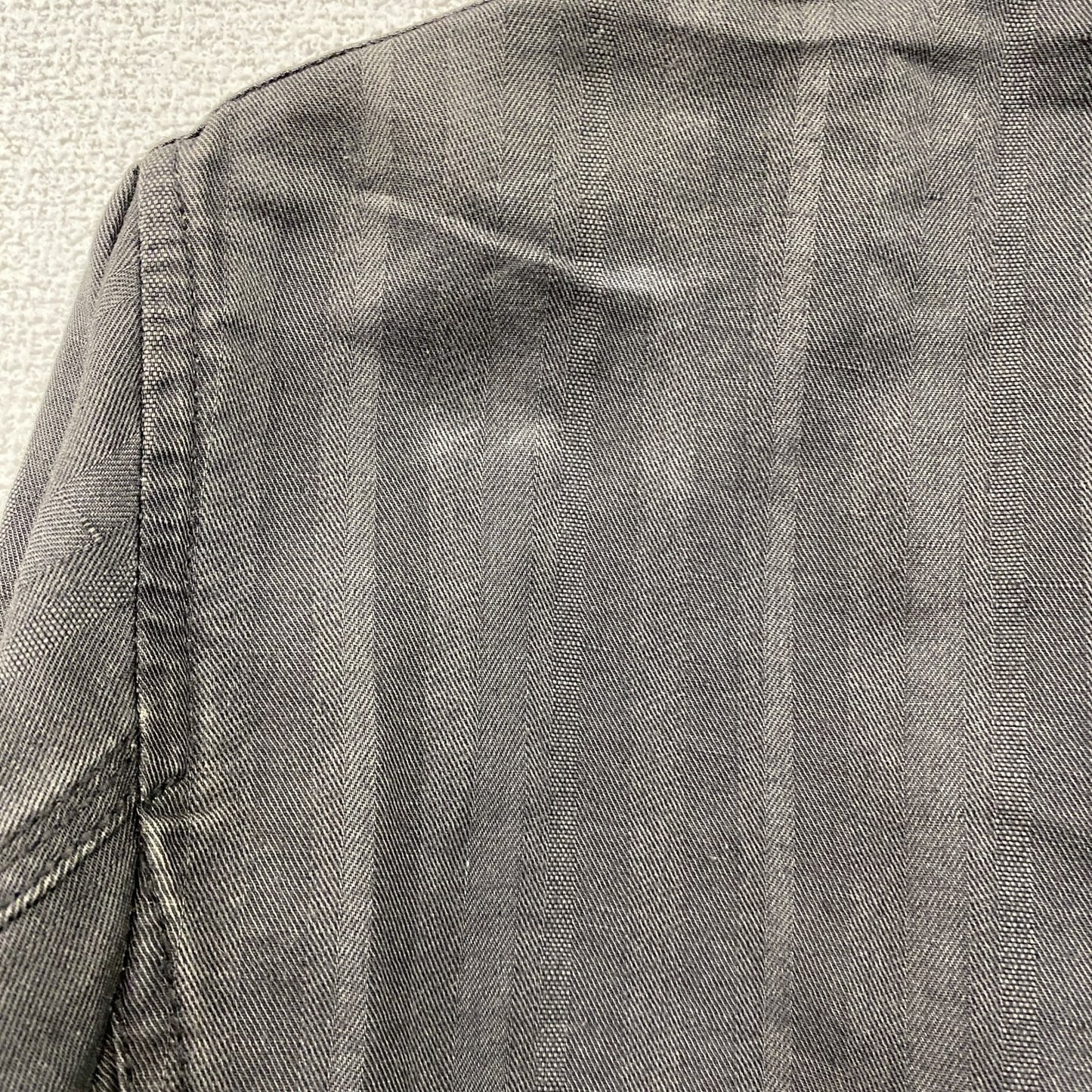 MONSIEUR NICOLE　ムッシュニコル　長袖シャツジャケット　比翼仕立て　4つポケット　黒　ブラック　46サイズ