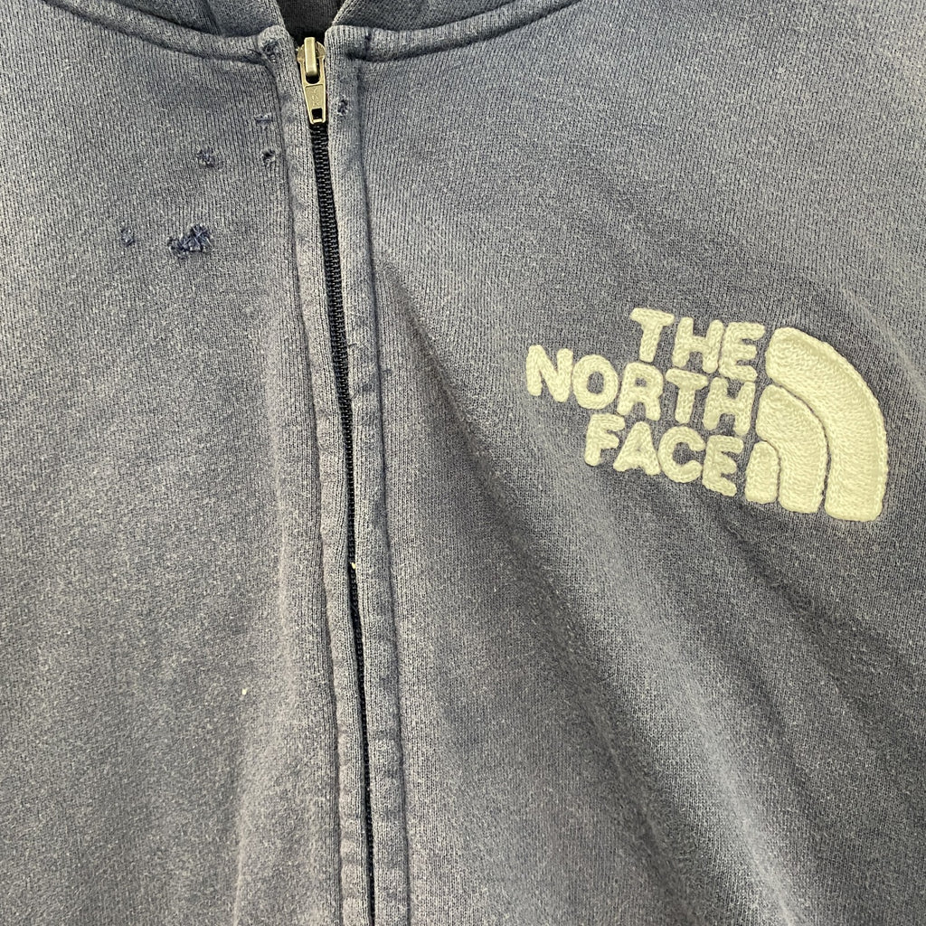 THE NORTH FACE　ザ・ノースフェイス　フルジップスウェットパーカー/フーディー　フェード　ネイビー　紺　Mサイズ トレーナー スウェットトップス フード付き 古着
