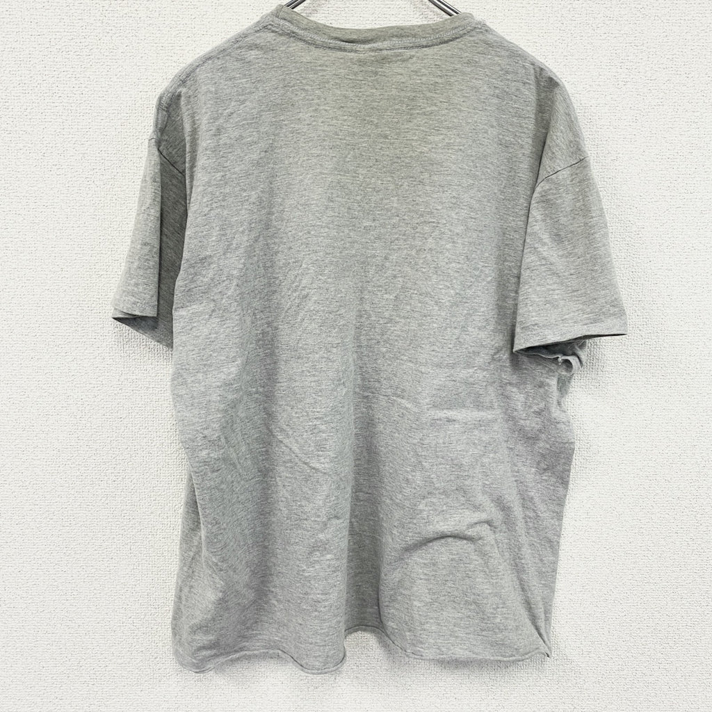 GILDAN　ギルダン　半袖プリントTシャツ　灰色　グレー　XLサイズ　古着