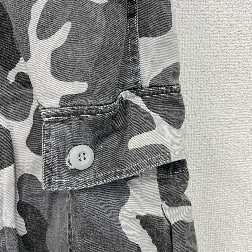 RATON　ラトン　ハーフパンツ/ショートパンツ　カモフラ　迷彩柄　グレー　灰色　Lサイズ　古着