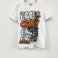 CRASH BANDICOOT　クラッシュバンディクー　半袖プリントTシャツ　キャラクターT 　白　ホワイト　Lサイズ　古着