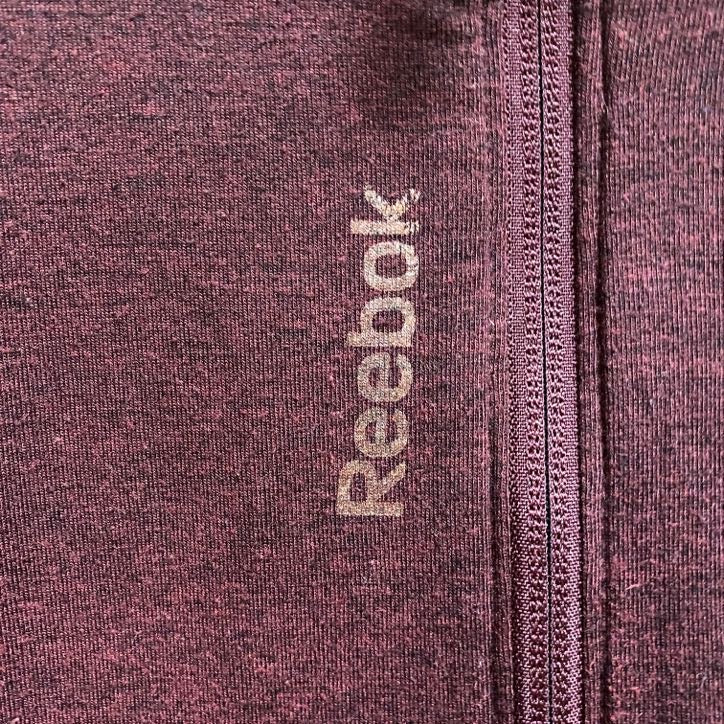 Reebok　リーボック　長袖ハーフジップトラックジャケット　ジャージ　ワインレッド　ビッグシルエット　XLサイズ　古着