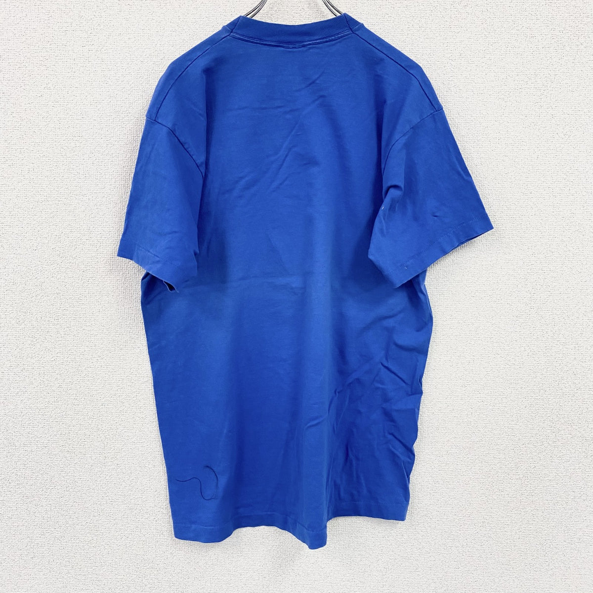 FRUIT OF THE LOOM　半袖プリントTシャツ　シングルステッチ　ヴィンテージ　青　ブルー　XLサイズ カットソー メンズ コットン 古着