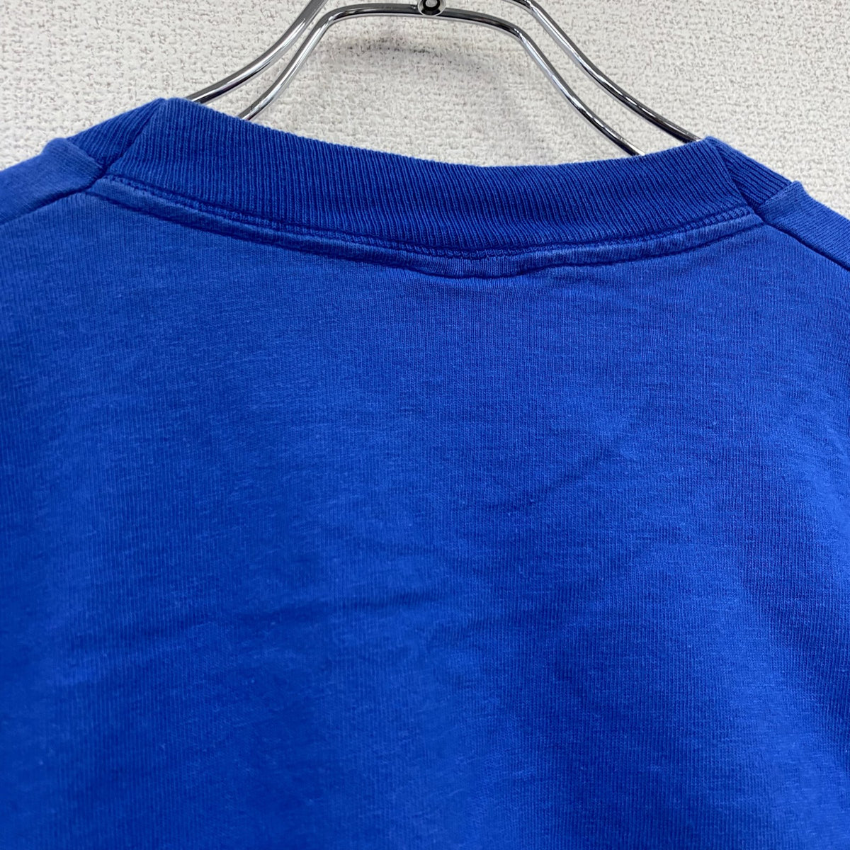 FRUIT OF THE LOOM　半袖プリントTシャツ　シングルステッチ　ヴィンテージ　青　ブルー　XLサイズ カットソー メンズ コットン 古着