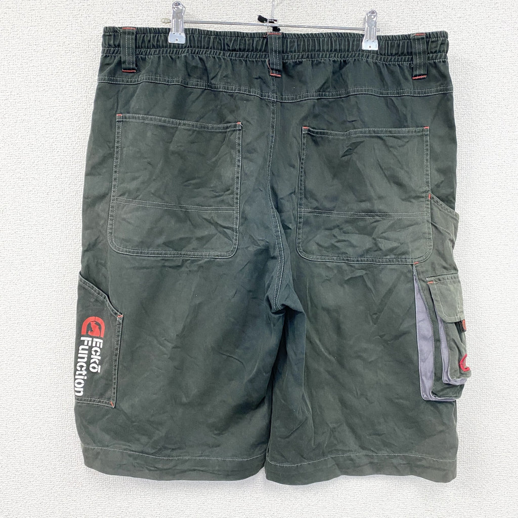 ECKO FUNCTION　エコーファンクション　ハーフカーゴパンツ/ショートパンツ　フェード　黒　ブラック　Mサイズ　古着