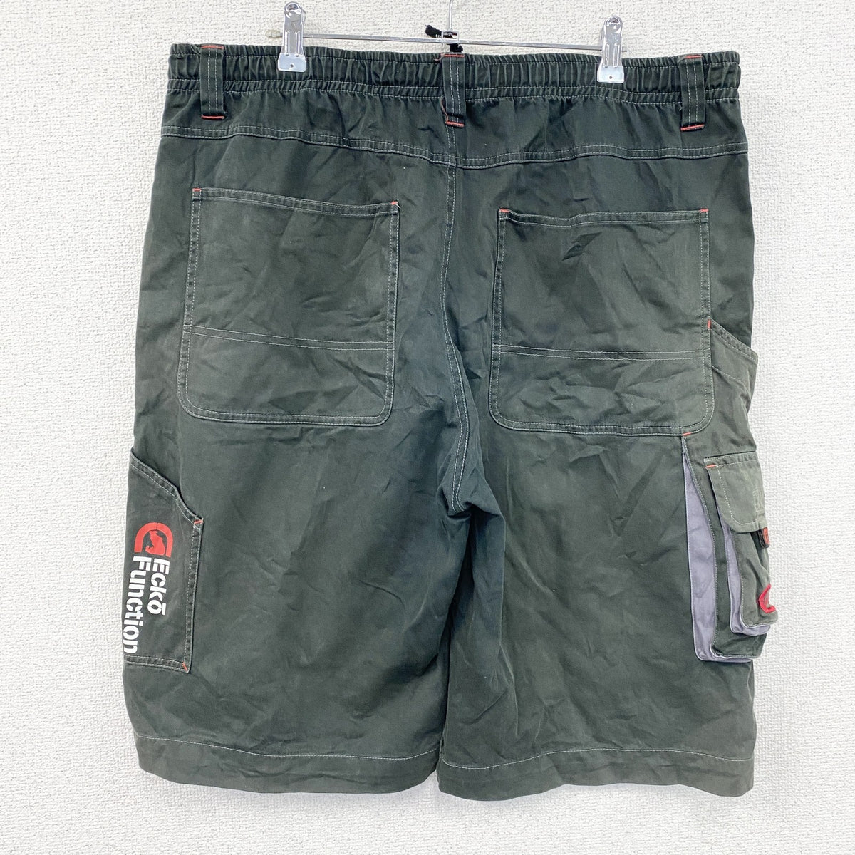 ECKO FUNCTION　エコーファンクション　ハーフカーゴパンツ/ショートパンツ　フェード　黒　ブラック　Mサイズ　古着