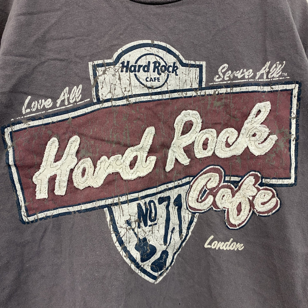 Hard Rock CAFE　ハードロックカフェ　半袖プリントTシャツ　茶色　ブラウン　Mサイズ　古着