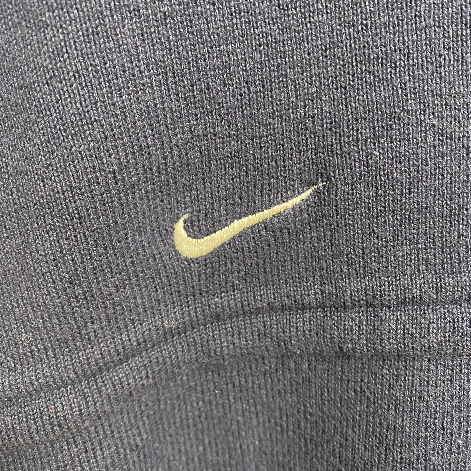 90s　NIKE　ナイキ　Vネックニットベスト　ヴィンテージ　フットボール　ネイビー　紺　Lサイズ　古着