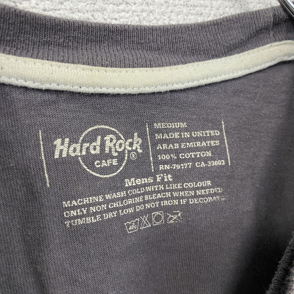 Hard Rock CAFE　ハードロックカフェ　半袖プリントTシャツ　茶色　ブラウン　Mサイズ　古着