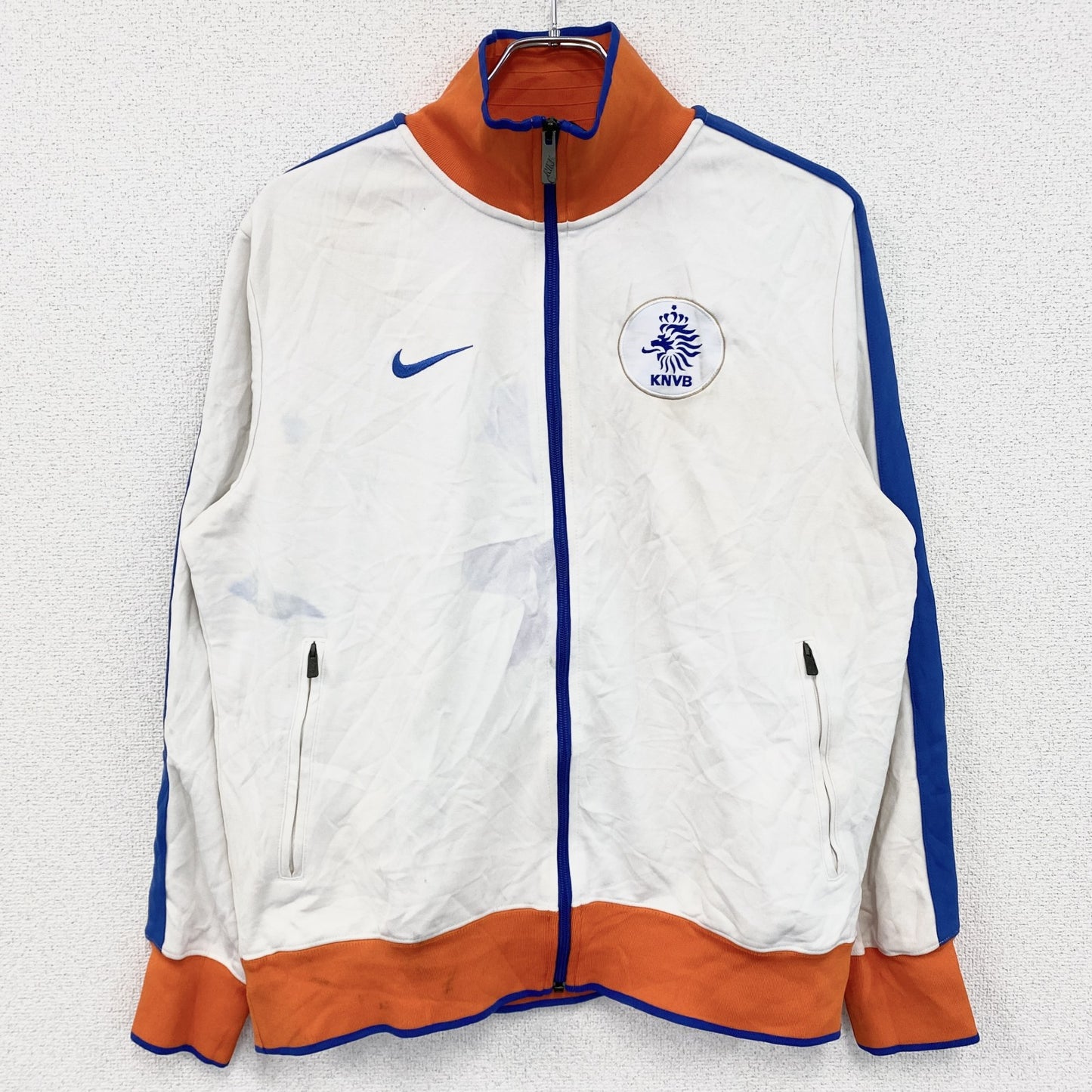 古着 used　NIKE　ナイキ　フルジップトラックジャケット/ジャージ　白　ホワイト　Lサイズ