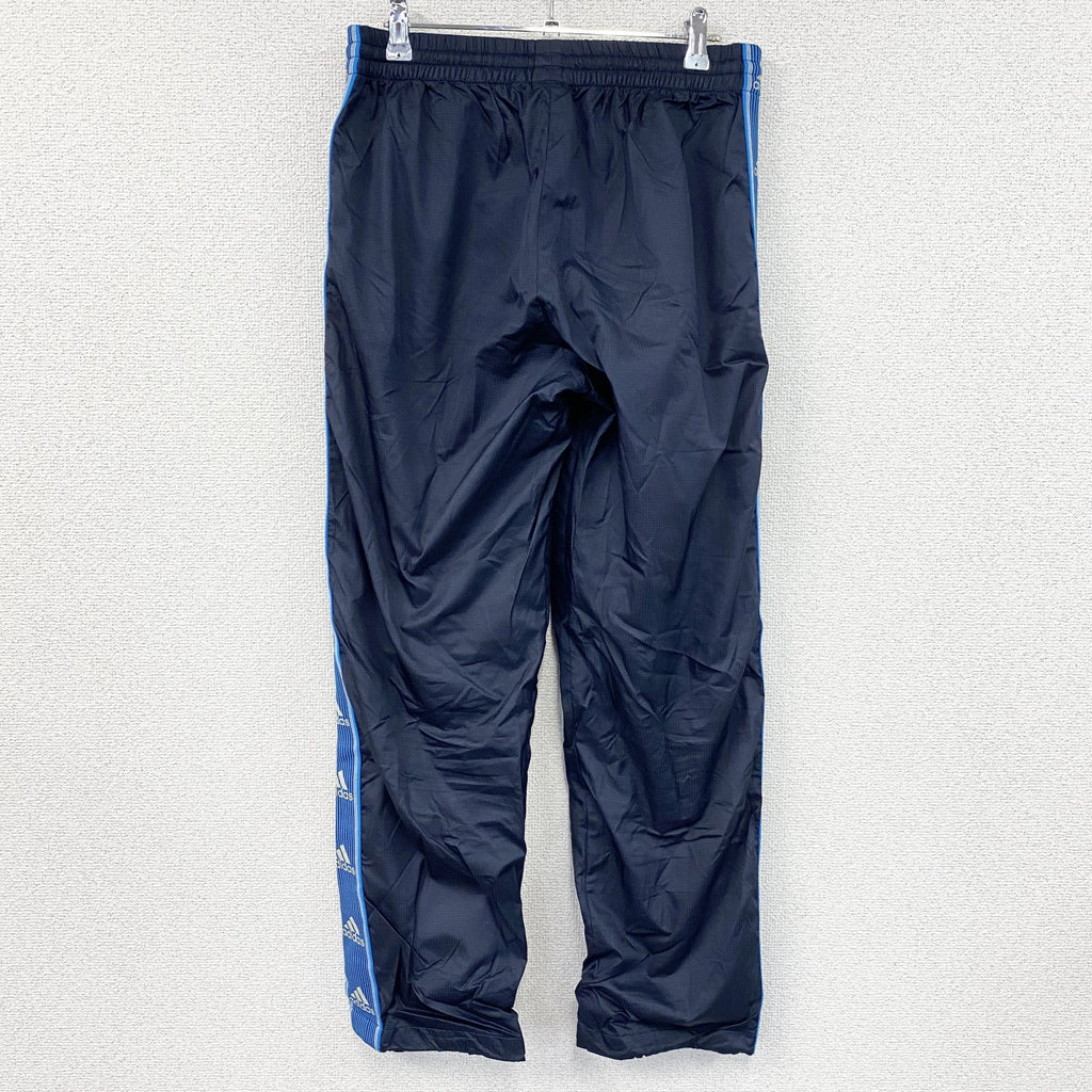 00s　adidas　アディダス　トラックパンツ/ジャージパンツ　パフォーマンスロゴ　ヴィンテージ　紺　ネイビー　Mサイズ メンズ ポリエステル 古着