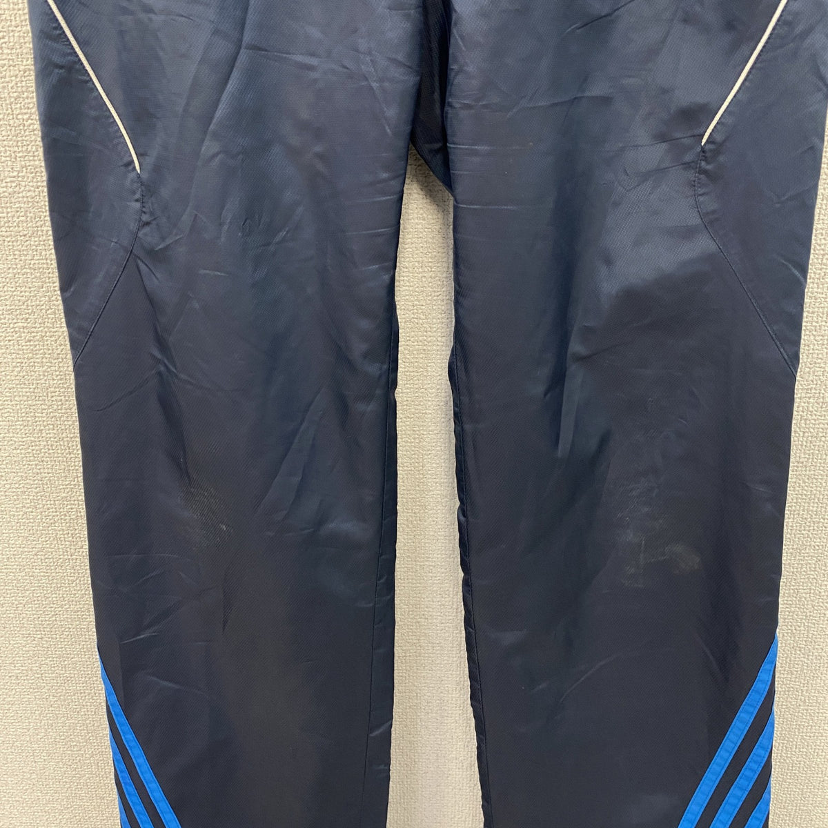 adidas　アディダス　トラックパンツ/ジャージパンツ　紺　ネイビー　Oサイズ メンズ ポリエステル 古着