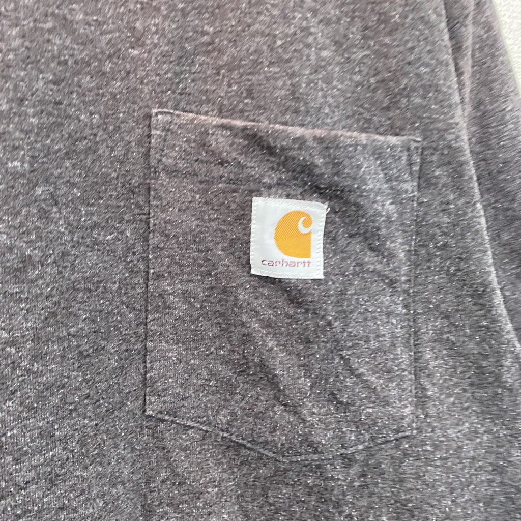 Carhartt　カーハート　半袖Tシャツ　ポケット付き　灰色　グレー　Lサイズ カットソー メンズ コットン 古着