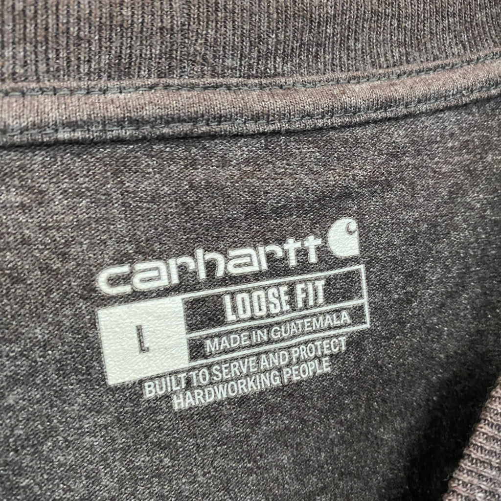 Carhartt　カーハート　半袖Tシャツ　ポケット付き　灰色　グレー　Lサイズ カットソー メンズ コットン 古着