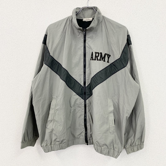00s　米軍　U.S.ARMY　トレーニングジャケット　ナイロンジャケット　ヴィンテージ　グレー　Mサイズ