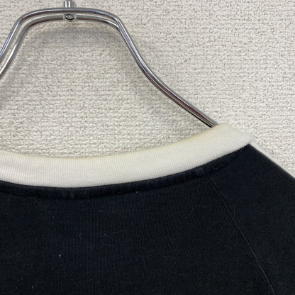 adidas　アディダス　3-STRIPES　スリーストライプス　半袖Tシャツ　トレフォイルロゴ　黒　ブラック　Sサイズ　