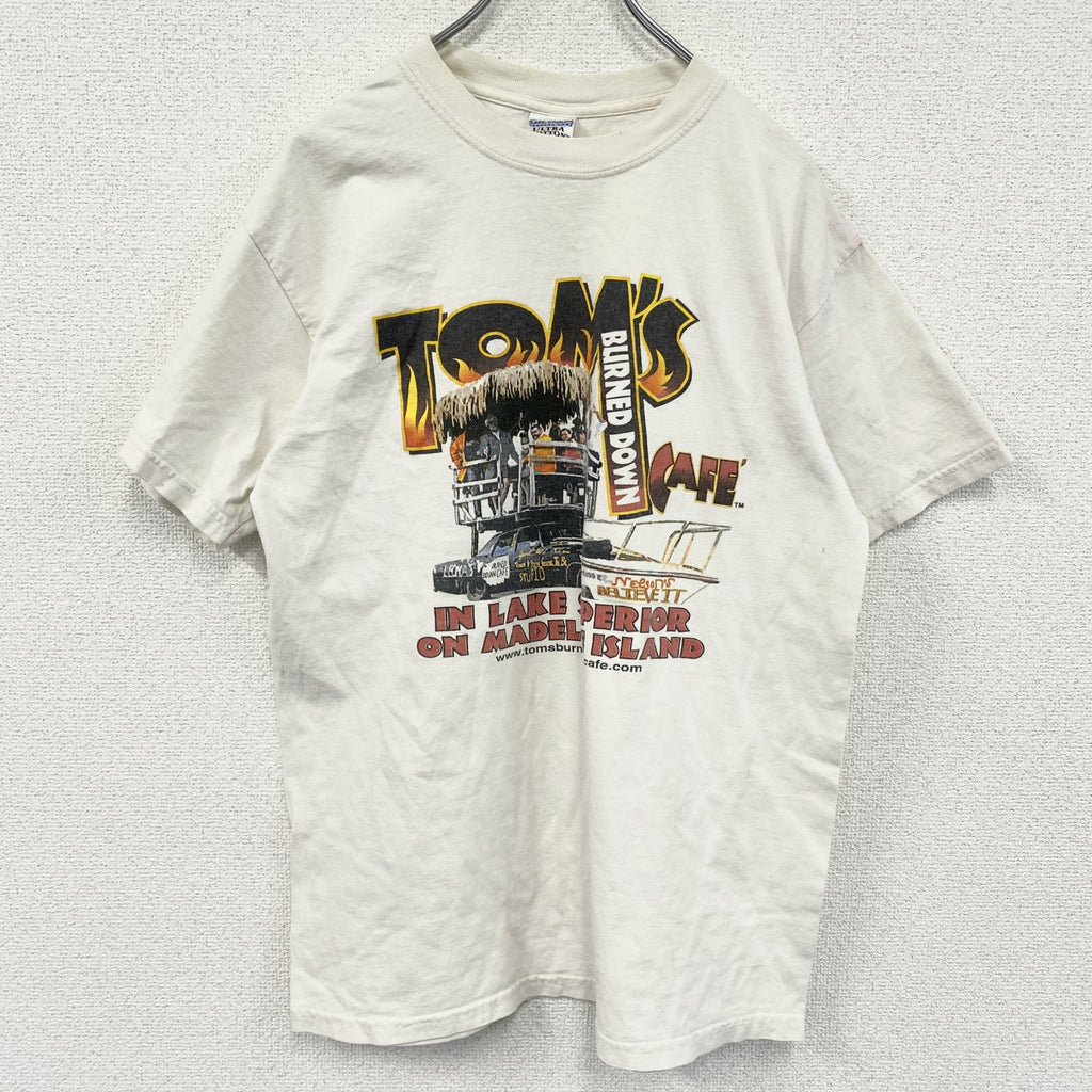 00s　GILDAN　半袖Tシャツ　ヴィンテージ　白　ホワイト　Mサイズ　古着