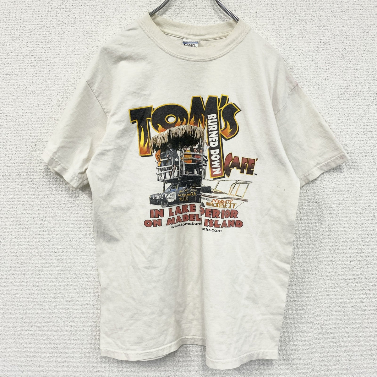00s　GILDAN　半袖Tシャツ　ヴィンテージ　白　ホワイト　Mサイズ　古着