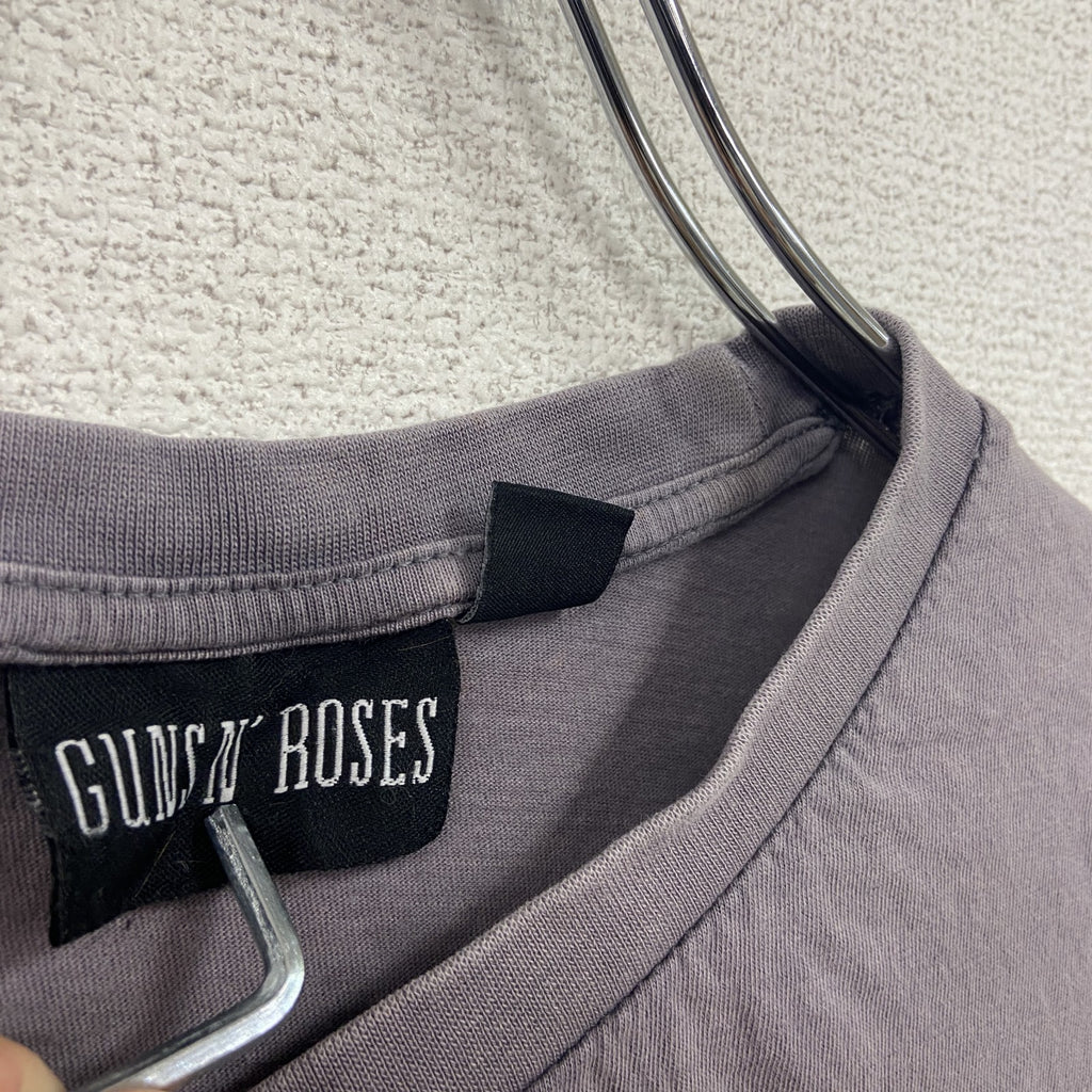 GUNS N ROSES　ガンズ・アンド・ローゼズ　半袖Tシャツ　バンT　紫　パープル　2XSサイズ　古着