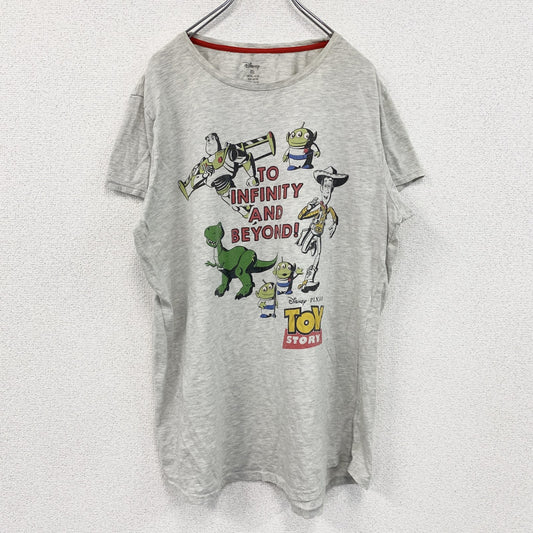Disney　ディズニー　トイストーリー　半袖プリントTシャツ　灰色　グレー　XLサイズ