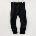 G-STAR RAW　ジースターロゥ　MT TYPE C 3D TAPERED　ブラックデニムパンツ/ジーンズ　ボタンフライ　黒　ブラック　W30サイズ　古着