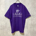 RUSSELL ラッセル　NCAA　カンザス大学　アメフト　半袖カレッジプリントTシャツ　紫　パープル　XLサイズ　古着