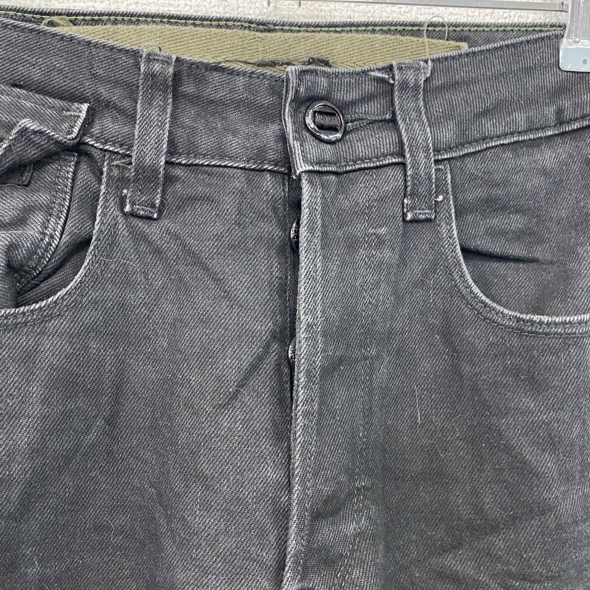 G-STAR RAW　ジースターロゥ　MT TYPE C 3D TAPERED　ブラックデニムパンツ/ジーンズ　ボタンフライ　黒　ブラック　W30サイズ　古着
