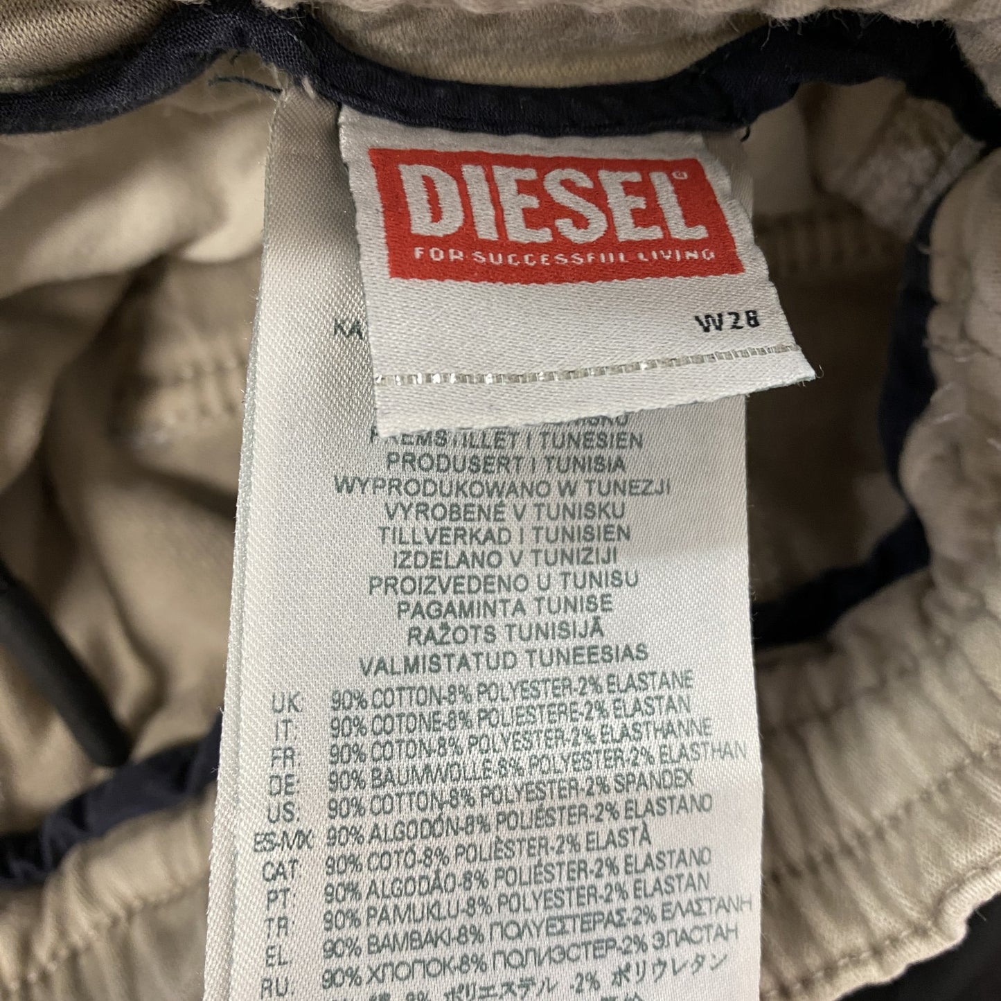 DIESEL　ディーゼル　カーゴハーフパンツ/ショートパンツ　ベージュ　28サイズ