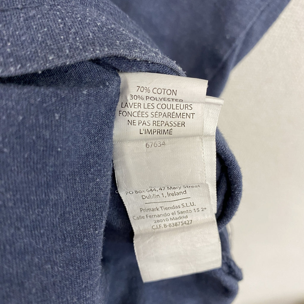 cedar wooa state　半袖プリントTシャツ　ロボット　紺　ネイビー　XLサイズ　古着