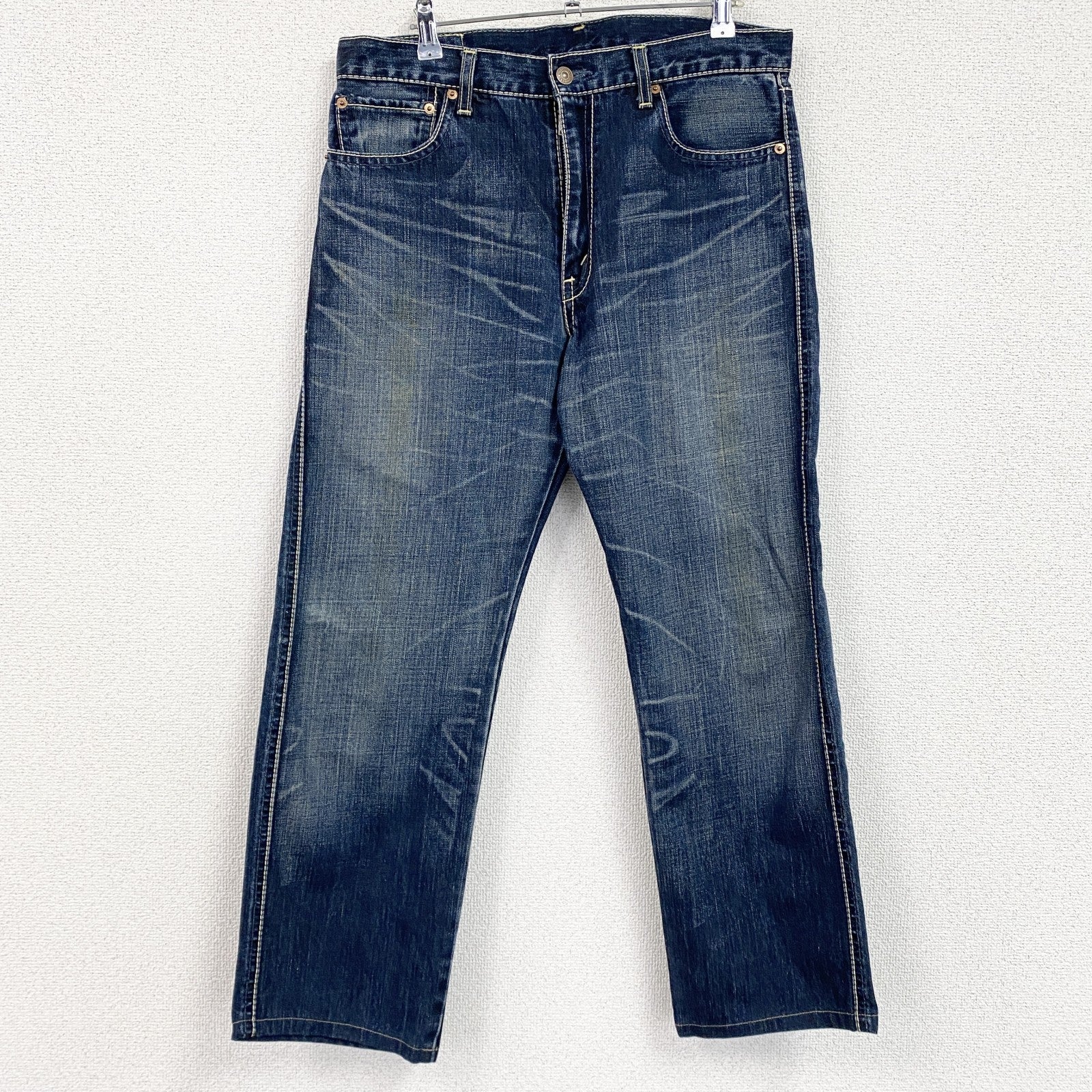 Levi’s　リーバイス　デニムパンツ/ジーンズ　鬼ヒゲ　縦落ち　ジップフライ　インディゴ　34サイズ　古着