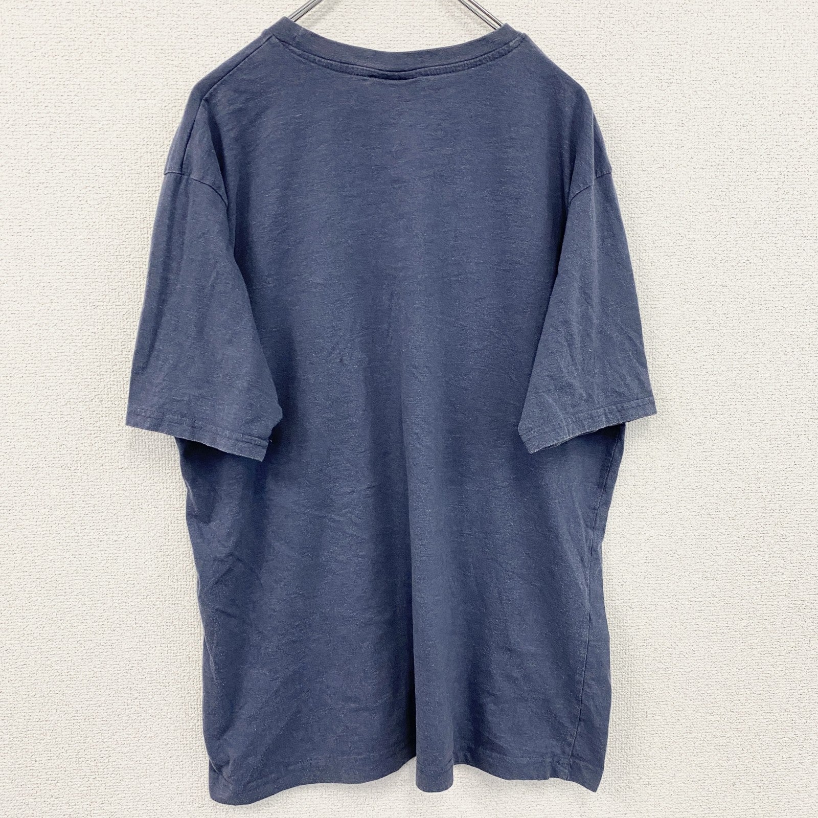 cedar wooa state　半袖プリントTシャツ　ロボット　紺　ネイビー　XLサイズ　古着