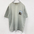 Weird fish　半袖プリントTシャツ　ミントグレー　Mサイズ　古着