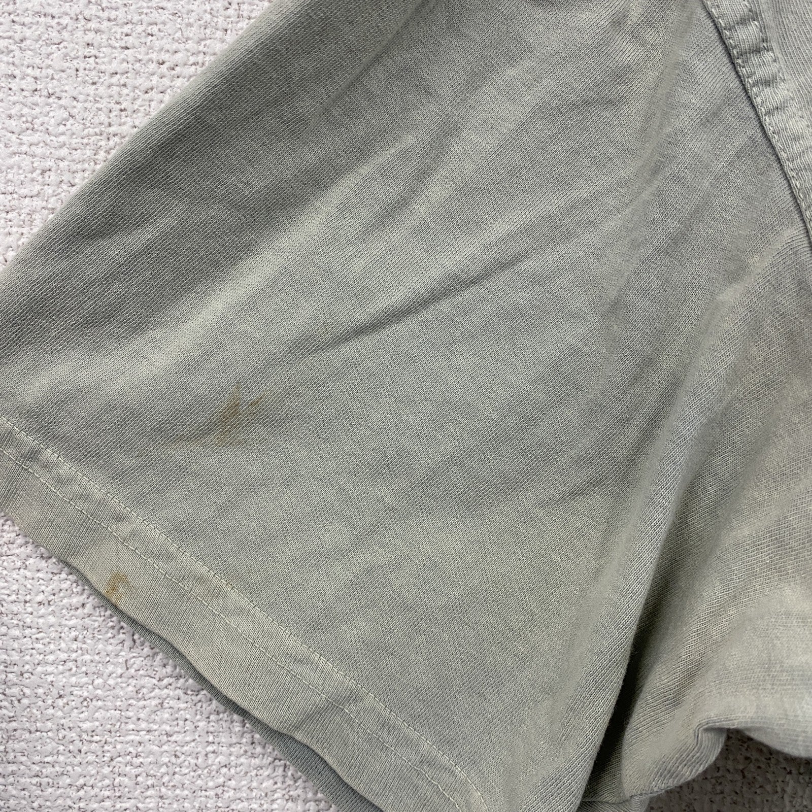 Weird fish　半袖プリントTシャツ　ミントグレー　Mサイズ　古着