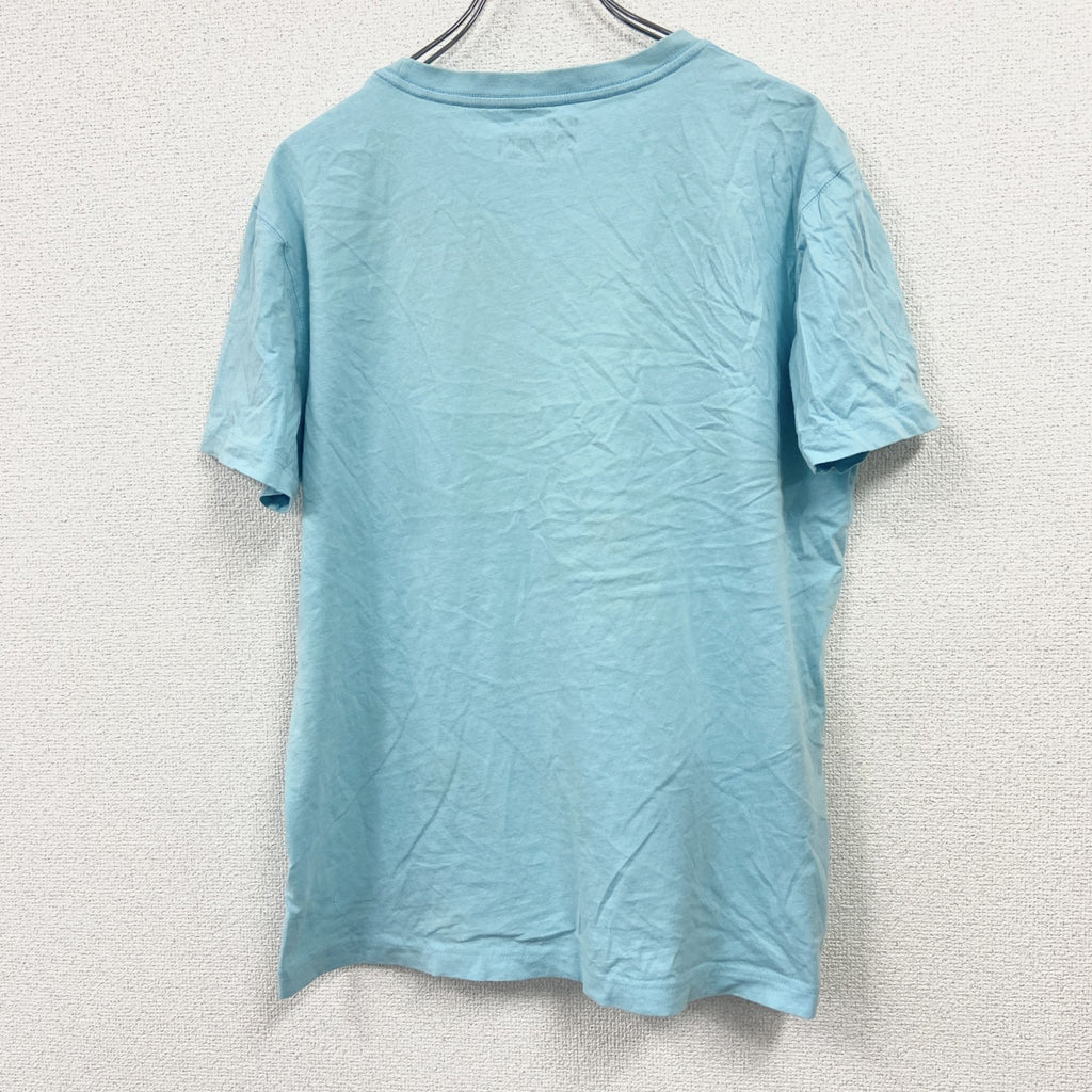 ONE PICE　ワンピース　モンキーDルフィ　半袖Tシャツ　アニメT　キャラクターT　水色　ブルー　XLサイズ　古着