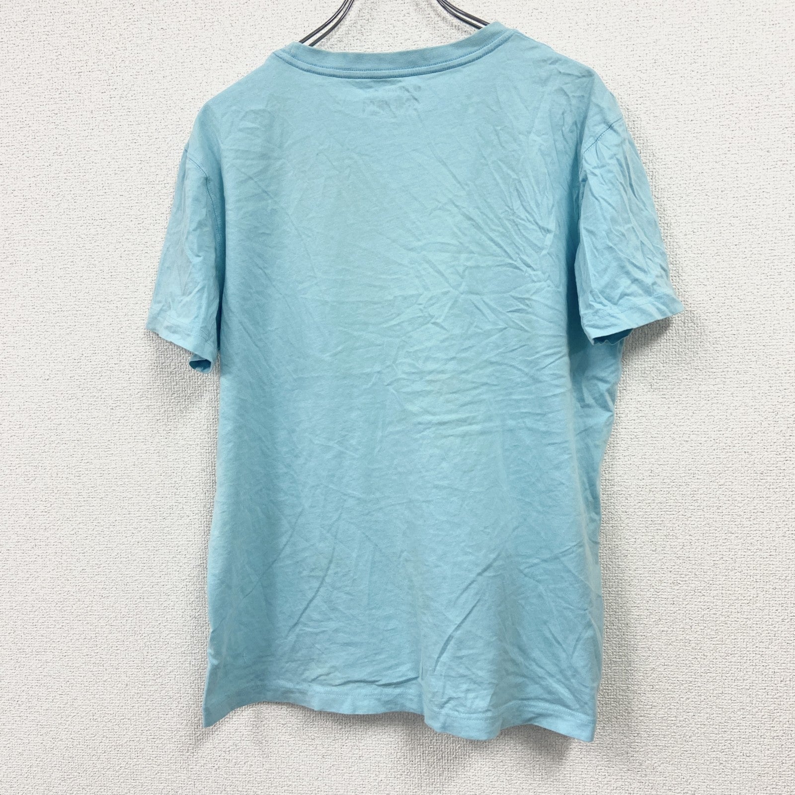 ONE PICE　ワンピース　モンキーDルフィ　半袖Tシャツ　アニメT　キャラクターT　水色　ブルー　XLサイズ　古着