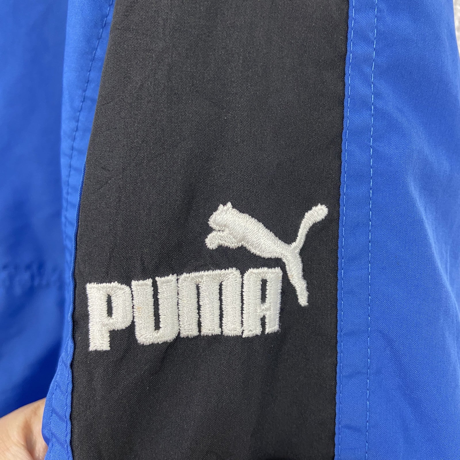 NFL　PUMA　プーマ　プルオーバージャケット　青　ブルー　2XLサイズ　古着