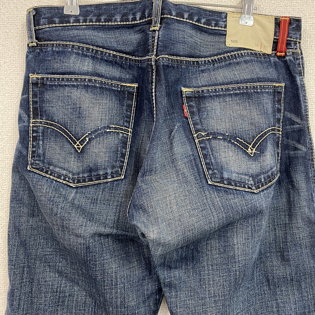 Levi’s　リーバイス　デニムパンツ/ジーンズ　鬼ヒゲ　縦落ち　ジップフライ　インディゴ　34サイズ　古着