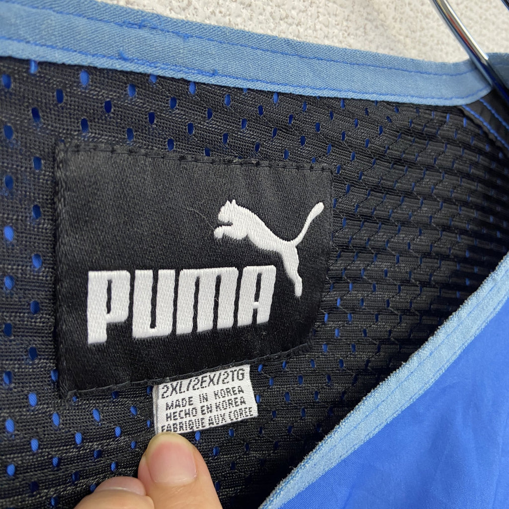 NFL　PUMA　プーマ　プルオーバージャケット　青　ブルー　2XLサイズ　古着