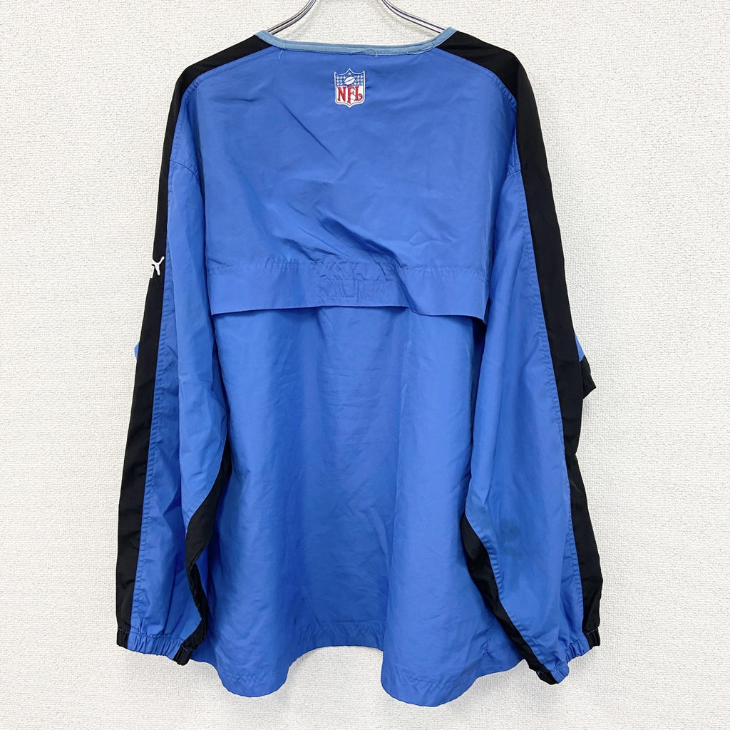 NFL　PUMA　プーマ　プルオーバージャケット　青　ブルー　2XLサイズ　古着
