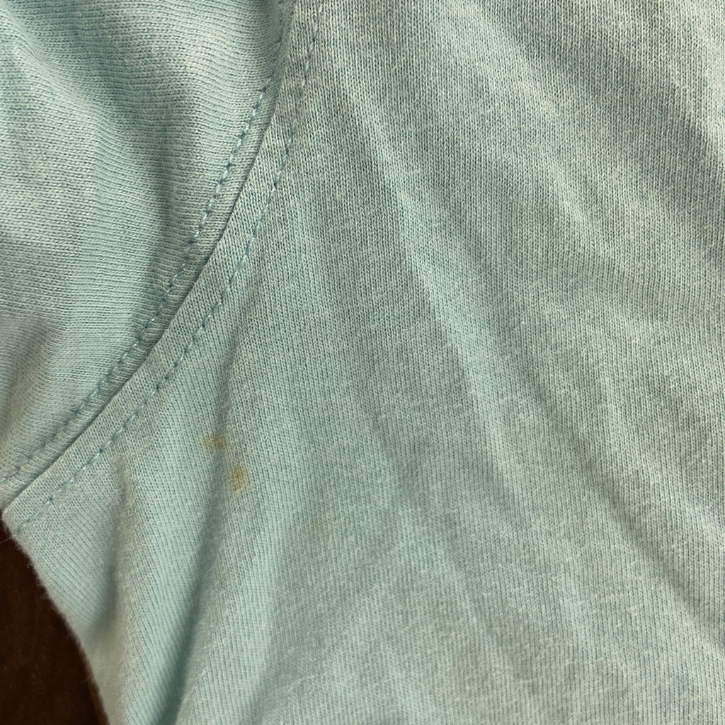 ONE PICE　ワンピース　モンキーDルフィ　半袖Tシャツ　アニメT　キャラクターT　水色　ブルー　XLサイズ　古着