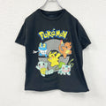POKEMON　ポケモン　半袖プリントTシャツ　アニメT　キャラクターT　黒　ブラック　Lサイズ　古着