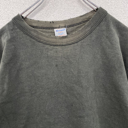 90s　Champion　チャンピオン　半袖Tシャツ　ヘビーウェイト　フェード　目無し　黒　ブラック　Mサイズ　