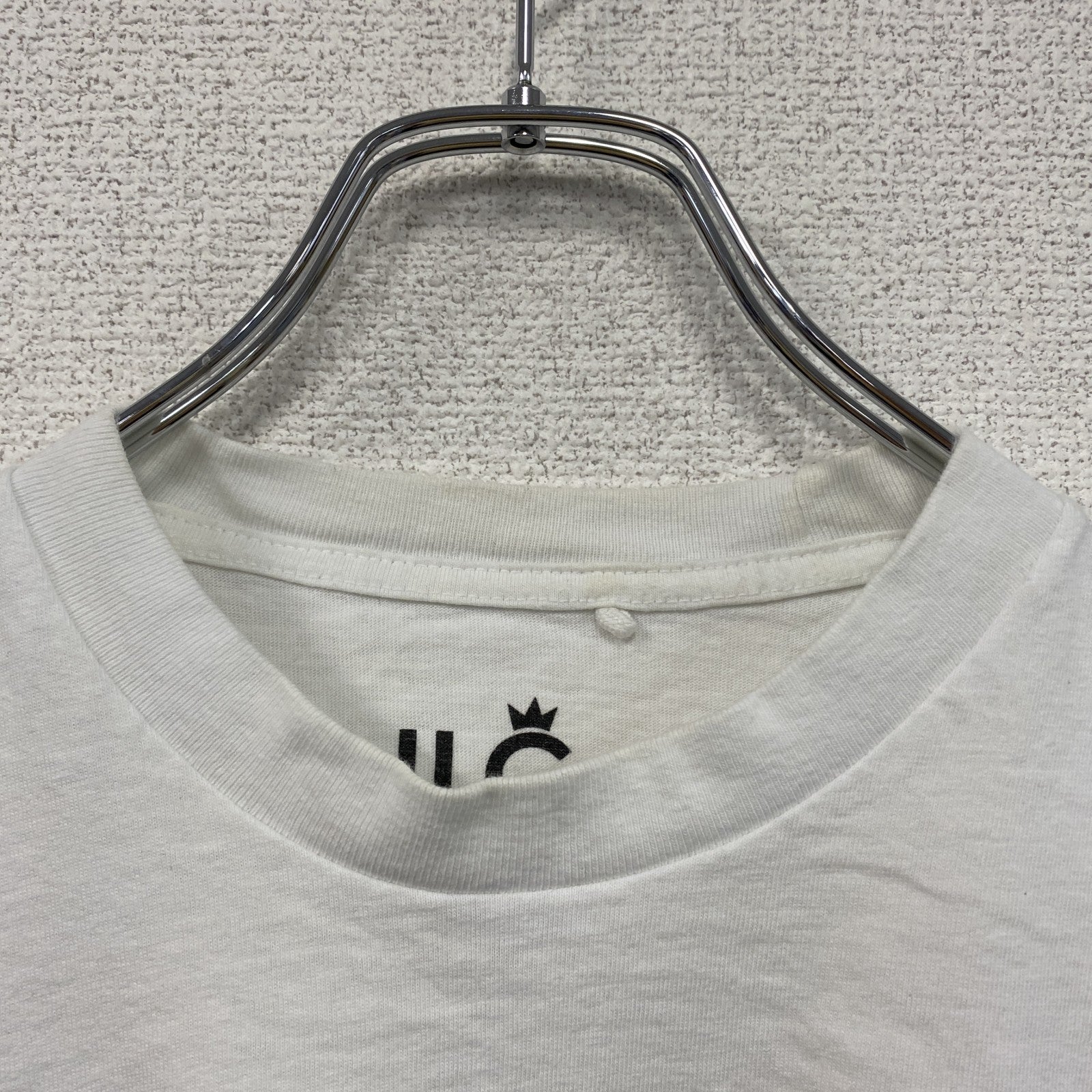ILC　I LIKE CHICKEN　ミレーの落穂拾い　半袖Tシャツ　パロディT　アートT　白　ホワイト　Mサイズ　古着