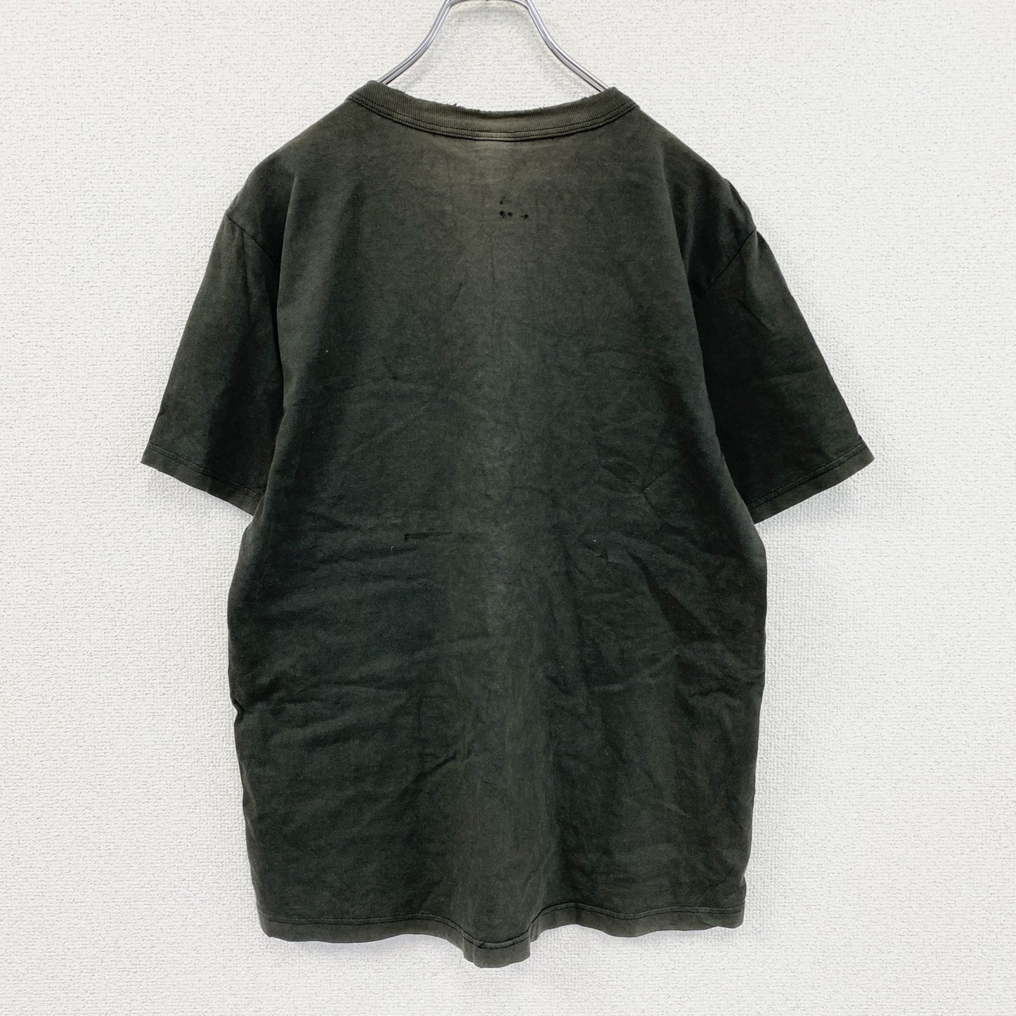 90s　Champion　チャンピオン　半袖Tシャツ　ヘビーウェイト　フェード　目無し　黒　ブラック　Mサイズ　