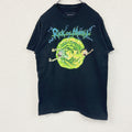 Rick and Morty　リック・アンド・モーティ　半袖プリントTシャツ　アニメT　黒　ブラック　Lサイズ　古着