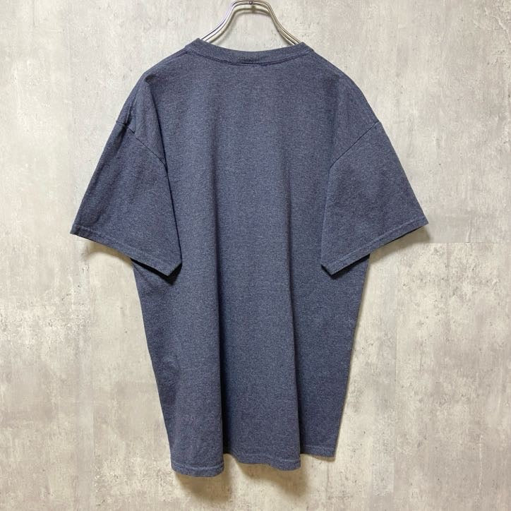 MLB　メジャーリーグ　RAYS　タンパベイ レイズ　半袖プリントTシャツ　野球　ネイビー　紺　レトロ　Lサイズ　古着