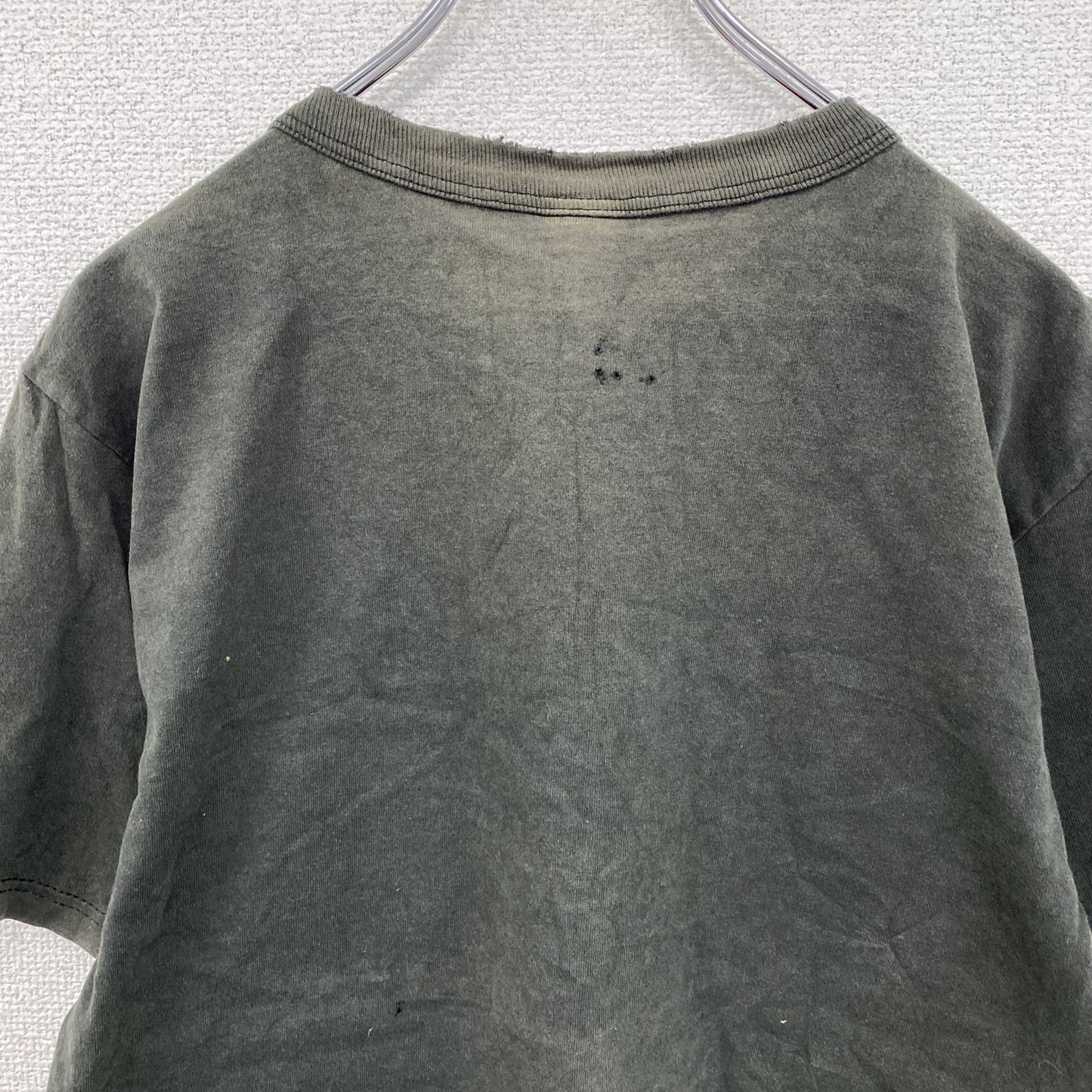 90s　Champion　チャンピオン　半袖Tシャツ　ヘビーウェイト　フェード　目無し　黒　ブラック　Mサイズ　