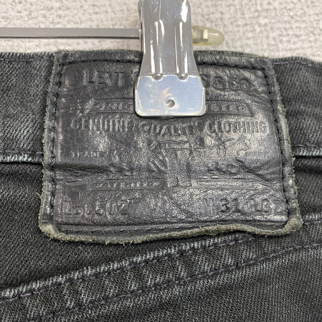 Levi’s　リーバイス　502　ブラックデニムパンツ/ジーンズ　黒　ブラック　31サイズ　古着
