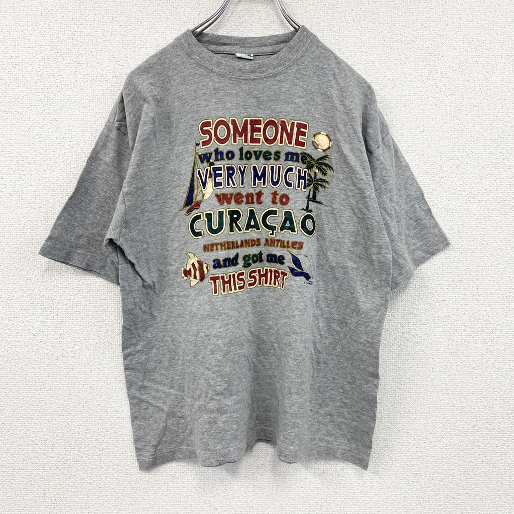 BEST T’s　半袖プリントTシャツ　灰色　グレー　古着