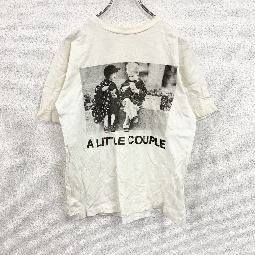 80s～　Kim Anderson　半袖プリントTシャツ　シングルステッチ　ヴィンテージ　白　ホワイト カットソー メンズ コットン 古着